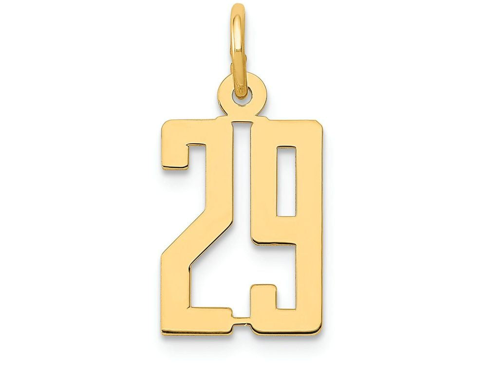 FJC Finejewelers 14k Yellow Gold Small Polished Elongated 29 Charm