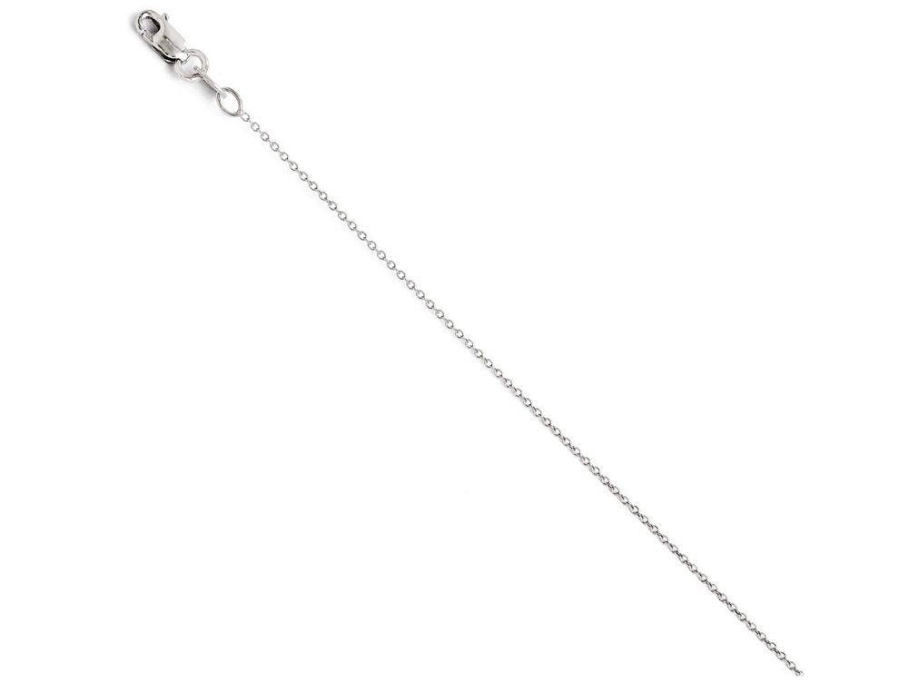 FJC Finejewelers 14k White Gold Round Cable Chain Necklace