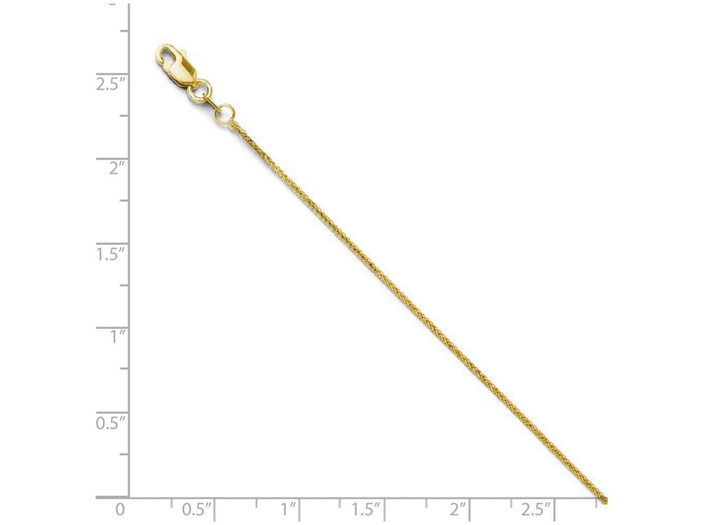 FJC Finejewelers 14k Yellow Gold Bright Cut Quadra Wheat Chain Bracelet