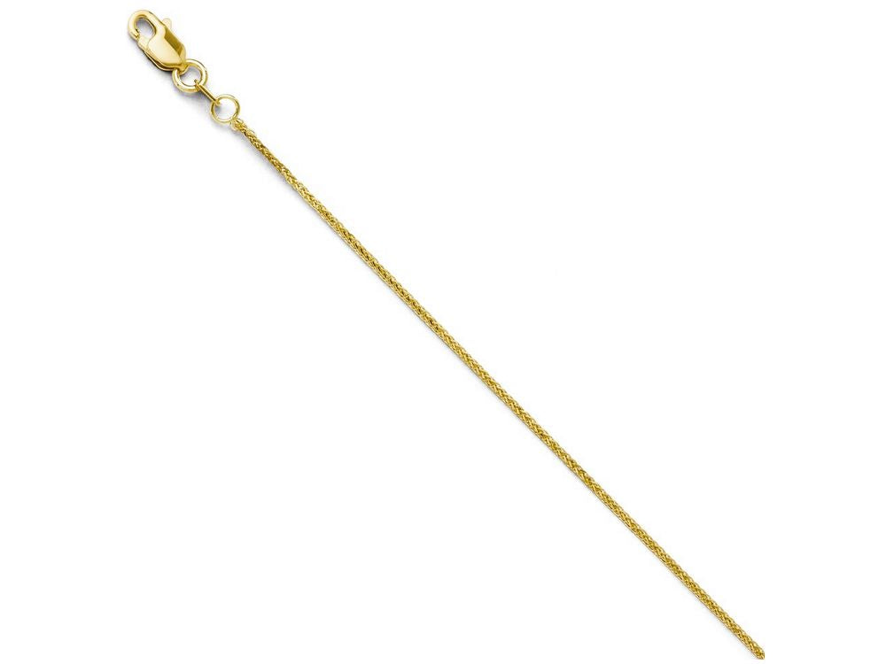 FJC Finejewelers 14k Yellow Gold Bright Cut Quadra Wheat Chain Bracelet