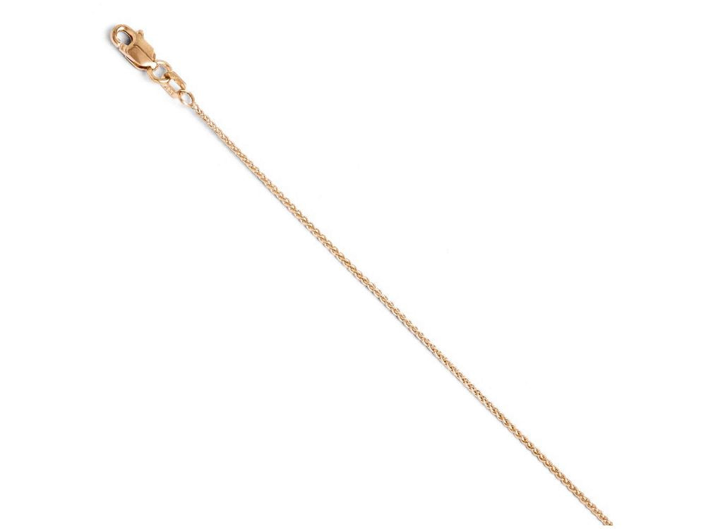 FJC Finejewelers 14k Rose Gold 1mm Wheat Chain Bracelet