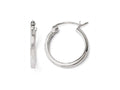 FJC Finejewelers 14k White Gold Polished Hoop Earrings