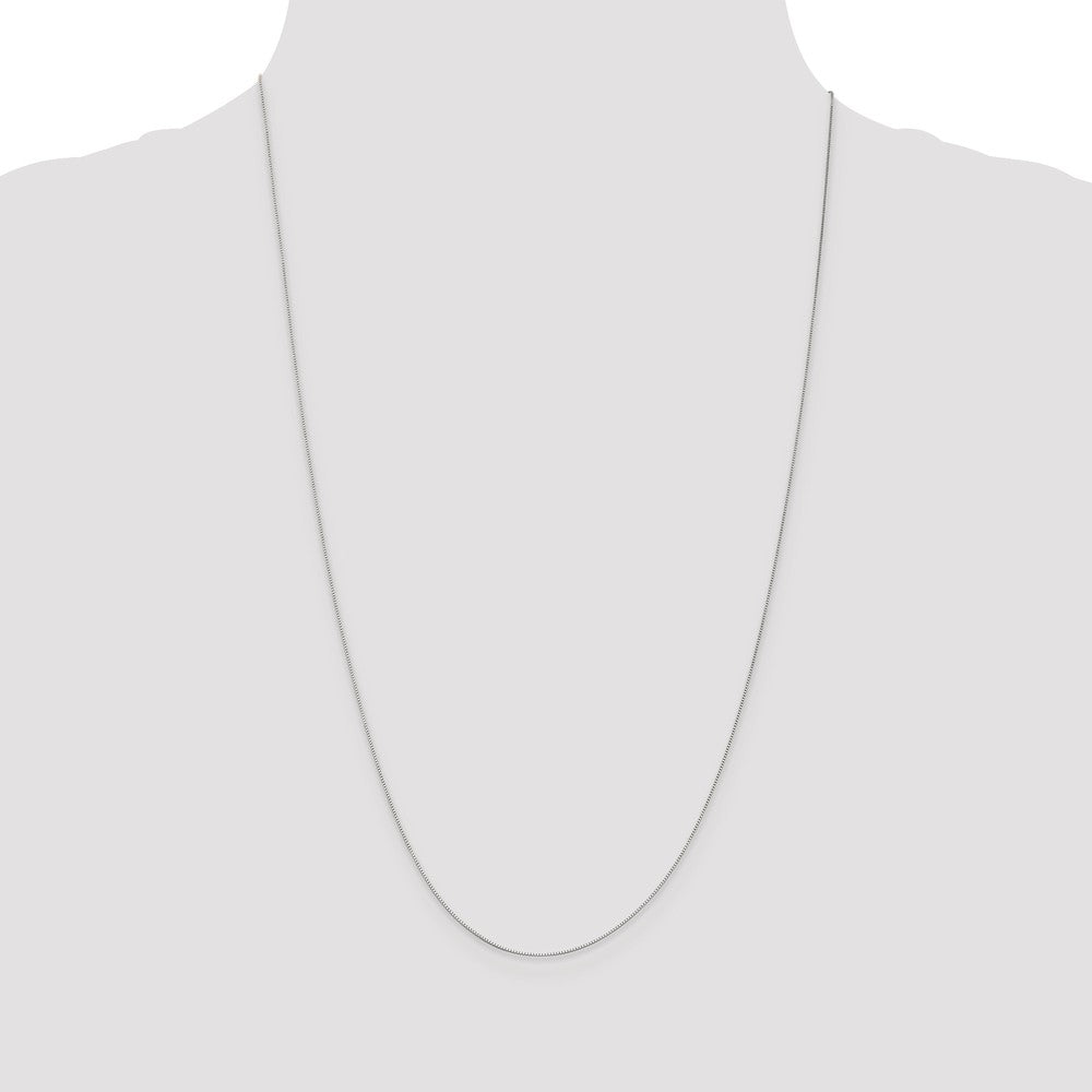 FJC Finejewelers 14k White Gold Baby Box Chain Necklace