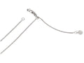 FJC Finejewelers 14k White Gold Adjustable Curb Chain Necklace