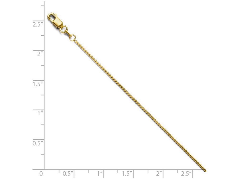 FJC Finejewelers 14k Yellow Gold Octagonal Sparkle Box Chain Necklace
