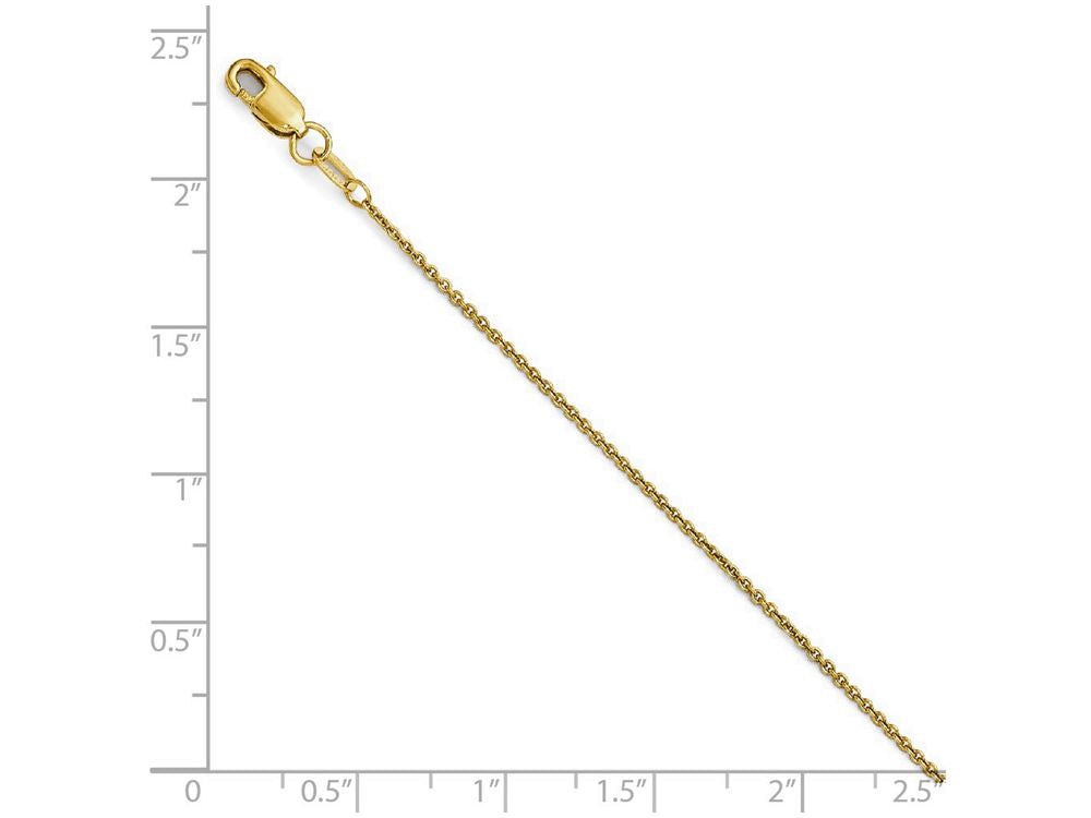 FJC Finejewelers 14k Yellow Gold Round Cable Chain Necklace