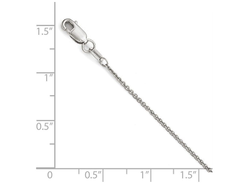 FJC Finejewelers 14k White Gold Round Cable Chain Necklace