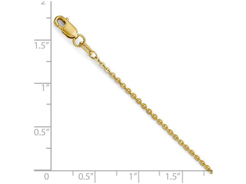 FJC Finejewelers 14k Yellow Gold Flat Cable Chain Necklace
