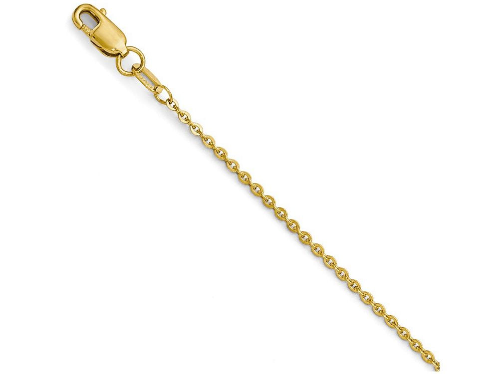 FJC Finejewelers 14k Yellow Gold Flat Cable Chain Necklace