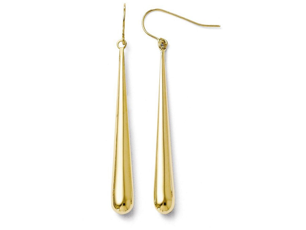 FJC Finejewelers 14k Yellow Gold Polished Shepherd Hook Earrings