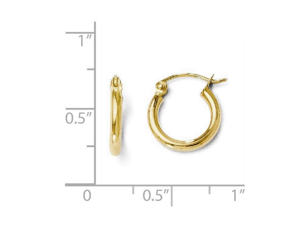 FJC Finejewelers 14k Yellow Gold Polished Hoop Earrings