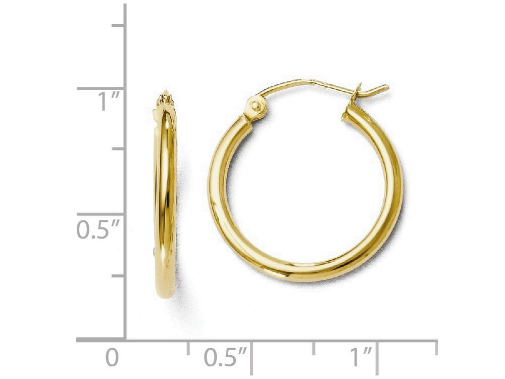 FJC Finejewelers 14k Yellow Gold Polished Hoop Earrings