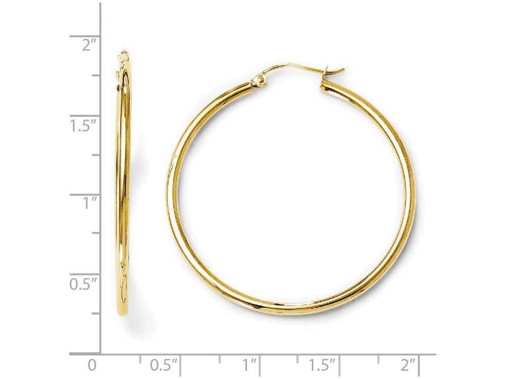FJC Finejewelers 14k Yellow Gold Polished Hoop Earrings