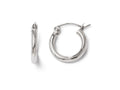 FJC Finejewelers 14k White Gold Polished Hoop Earrings