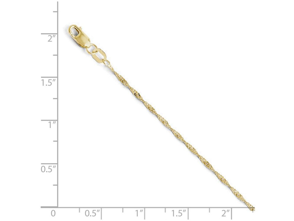 FJC Finejewelers 10k Singapore Chain Necklace