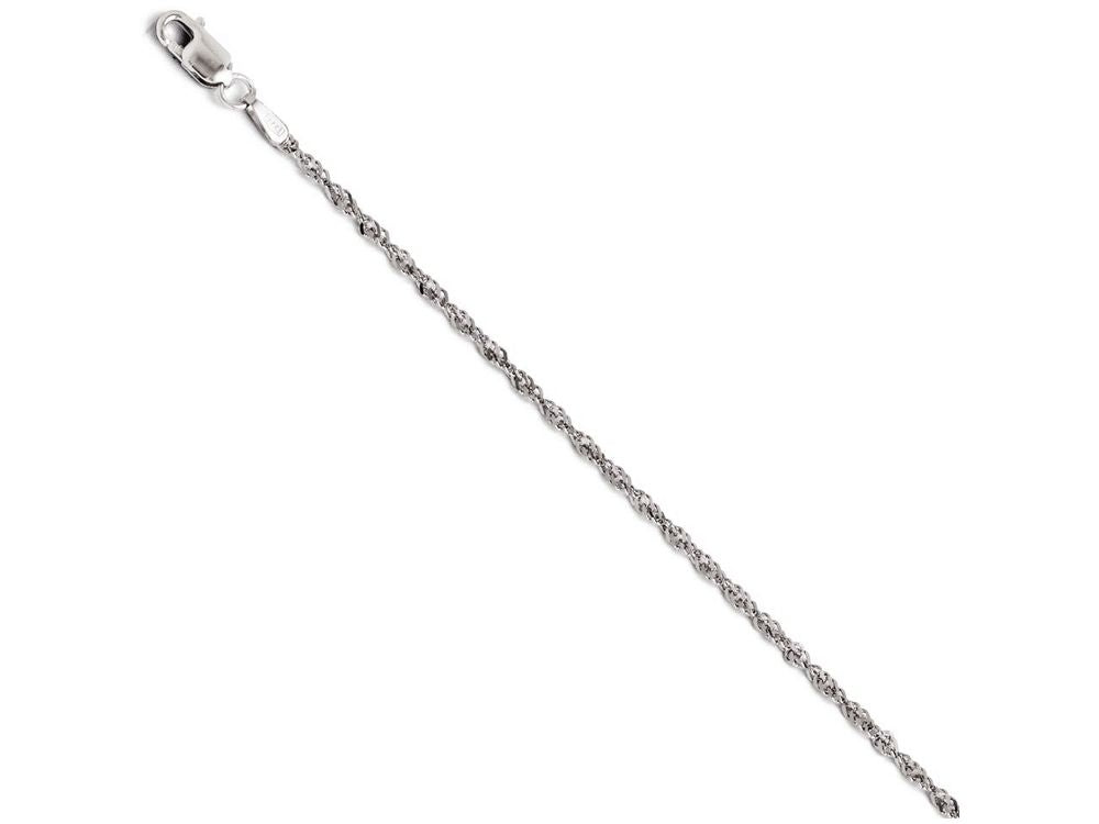 FJC Finejewelers 14k White Gold Singapore Chain Necklace