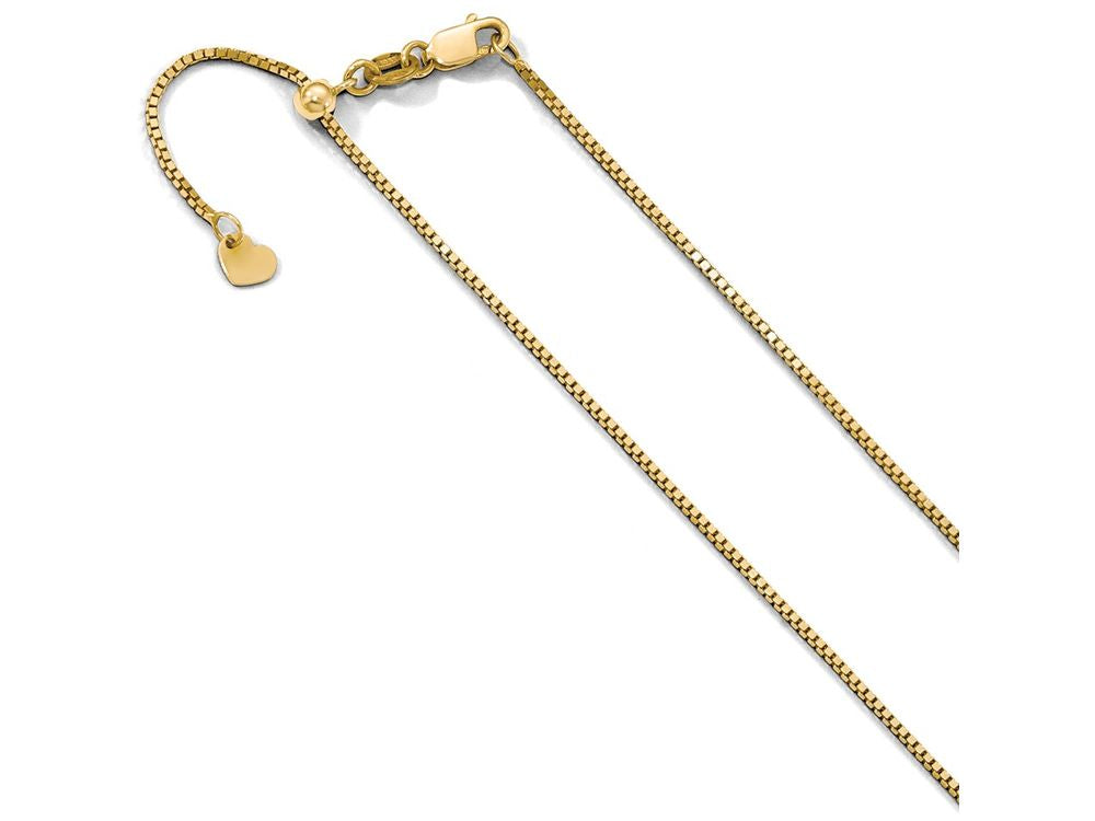 FJC Finejewelers 10k Yellow Gold Adjustable Box Chain Necklace