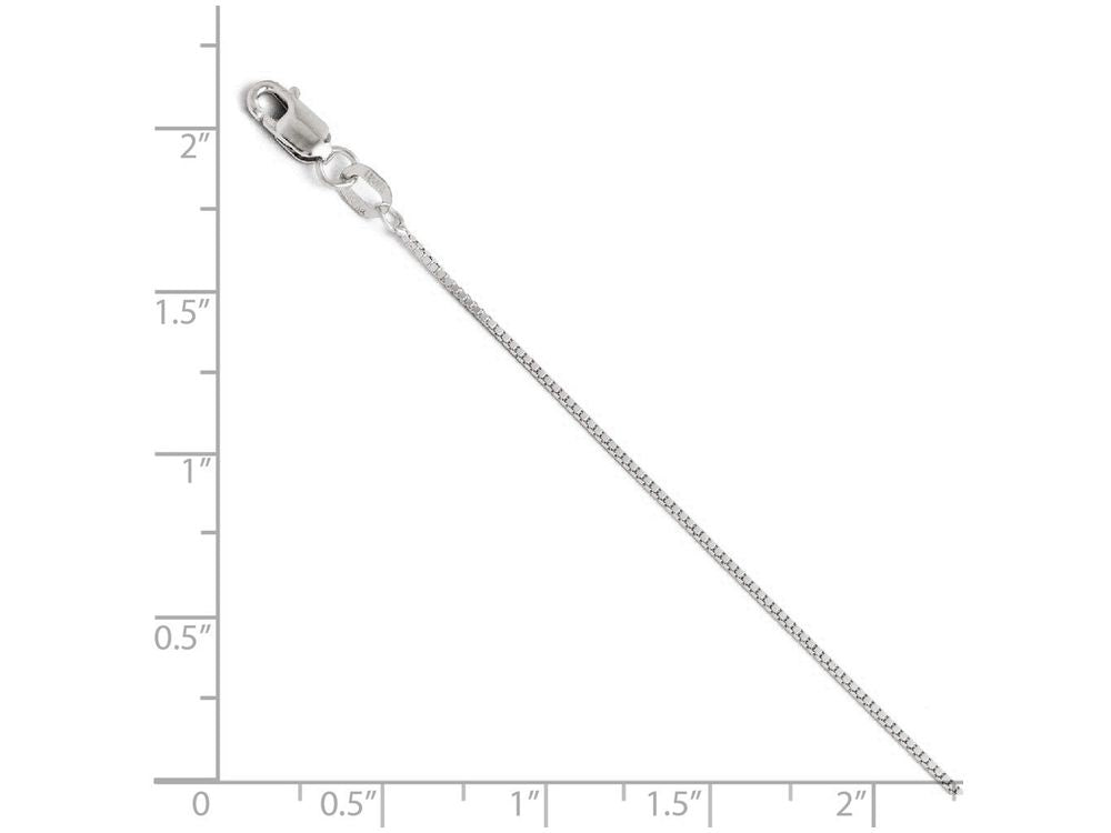 FJC Finejewelers 10k White Gold Box Chain Necklace