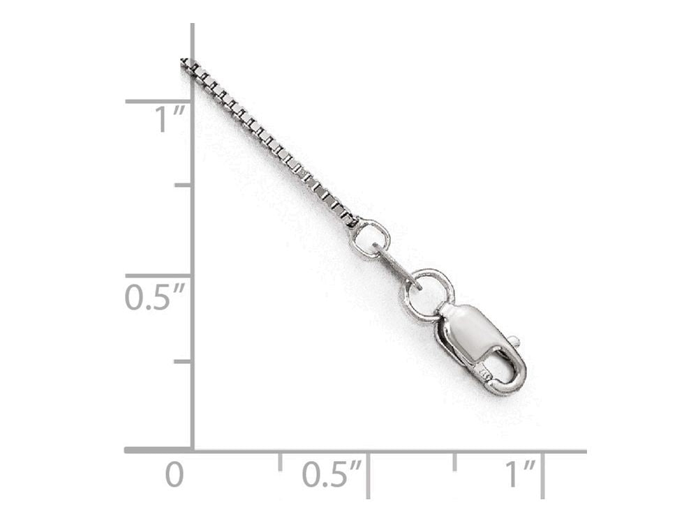 FJC Finejewelers 10k White Gold Box Chain Necklace