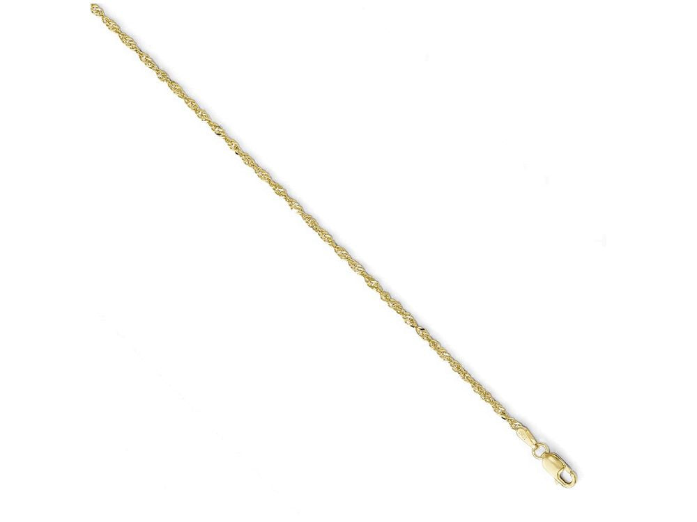 FJC Finejewelers 10k Sparkle Singapore Chain Necklace