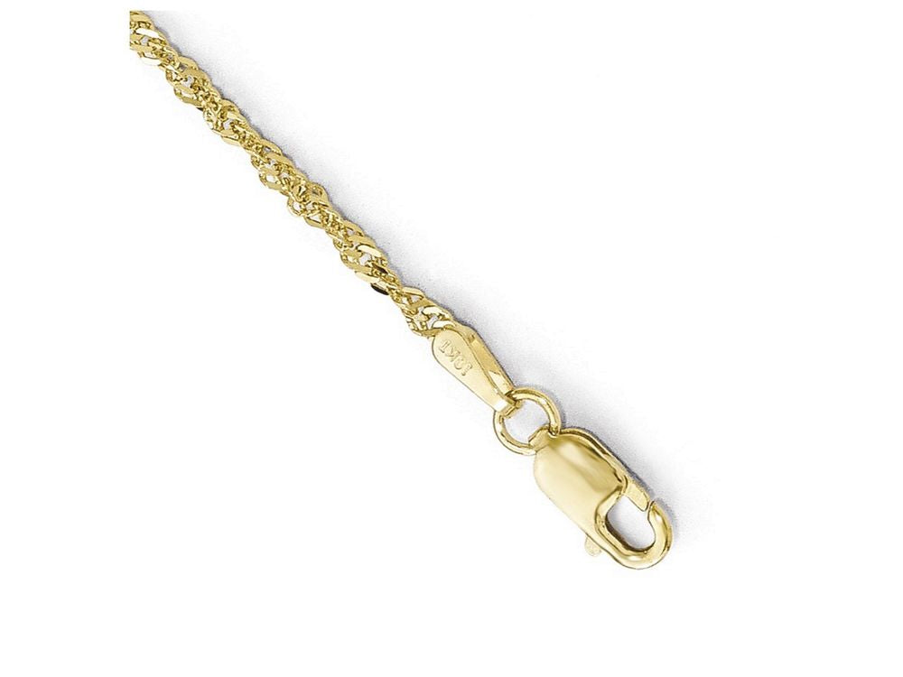 FJC Finejewelers 10k Sparkle Singapore Chain Necklace