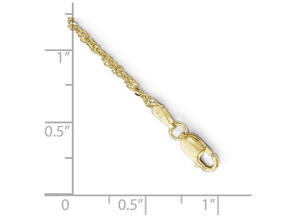 FJC Finejewelers 10k Sparkle Singapore Chain Necklace