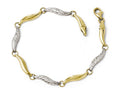 FJC Finejewelers 10k W/rhodium Bright Cut Bracelet