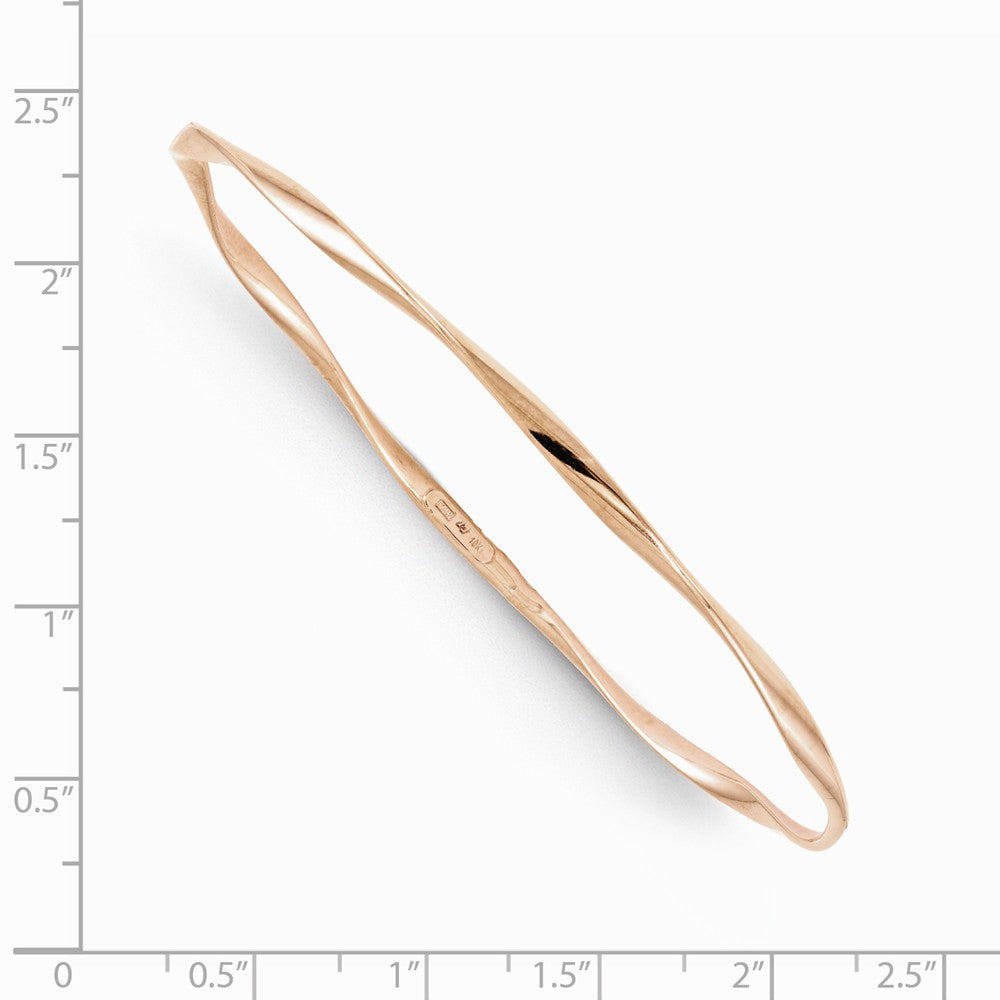 FJC Finejewelers 10k Rose Gold Slip-on Bangle