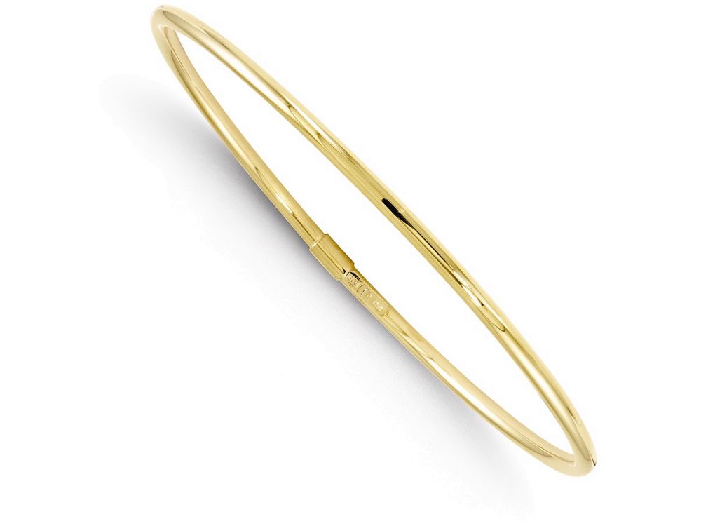 FJC Finejewelers 10k Yellow Hollow Gold Slip-on Bangle