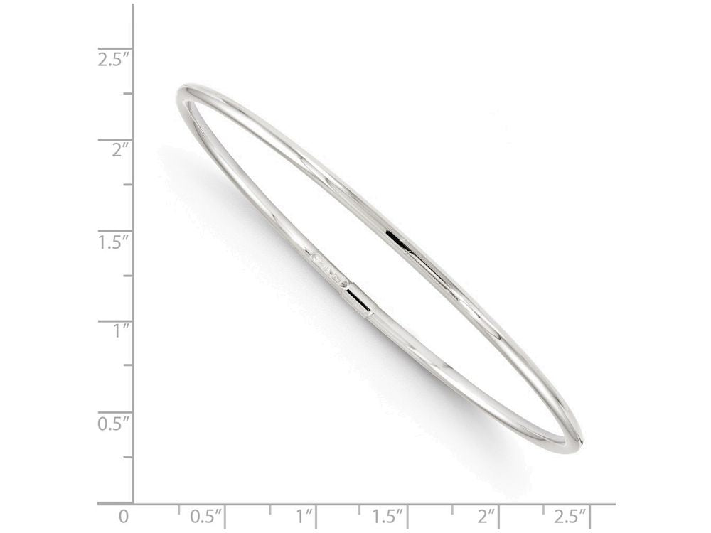 FJC Finejewelers 10k White Gold Slip-on Bangle