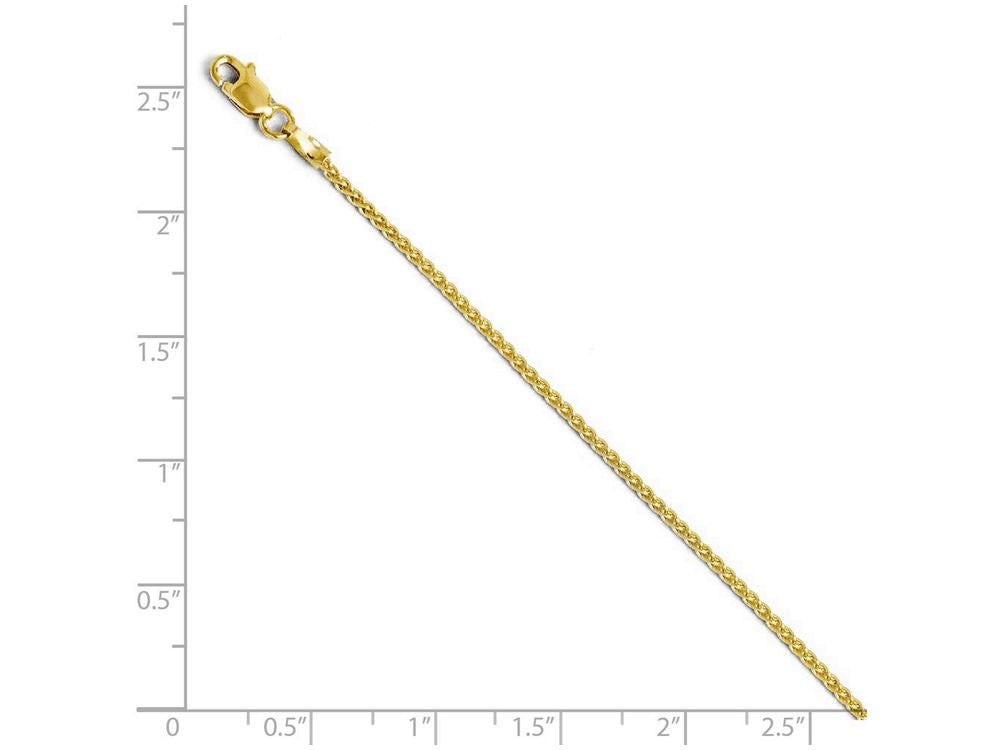 FJC Finejewelers 14k Yellow Gold 1.5mm Wheat Chain Necklace