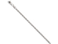 FJC Finejewelers 14k White Gold 2mm Bright Cut Rope Chain Bracelet