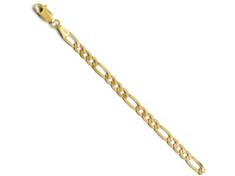 FJC Finejewelers 14k Yellow Gold 4.0mm Flat Figaro Chain Necklace