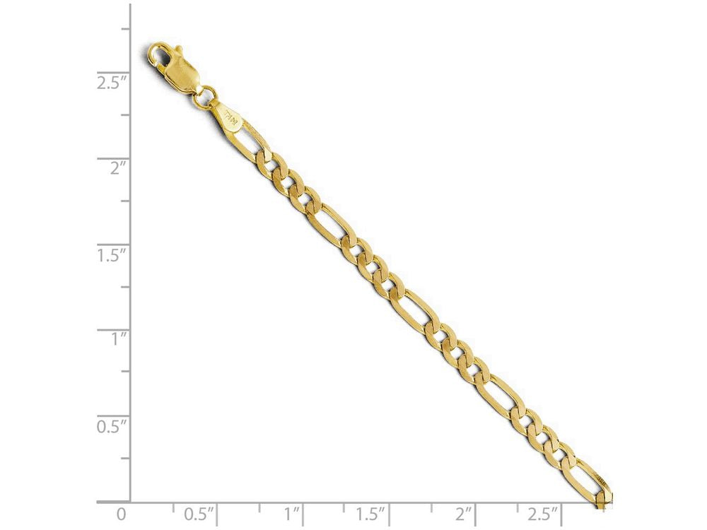 FJC Finejewelers 14k Yellow Gold 4.0mm Flat Figaro Chain Necklace