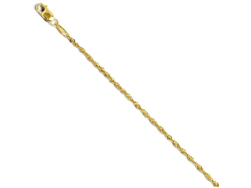 FJC Finejewelers 14k Yellow Gold Singapore Chain Necklace