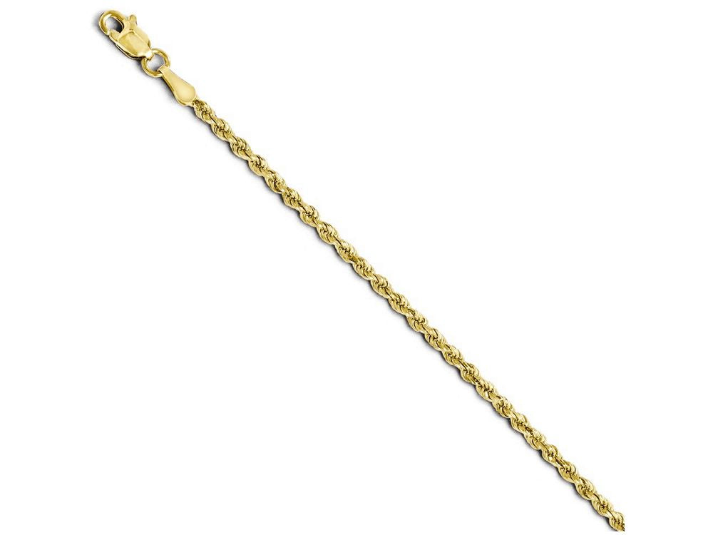 FJC Finejewelers 14k Yellow Gold 2.00mm Bright Cut Rope Chain Bracelet