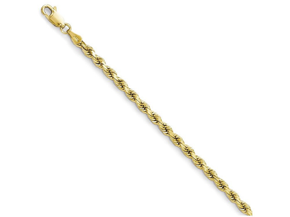 FJC Finejewelers 14k Yellow Gold 3.5mm Bright Cut Rope Chain Necklace