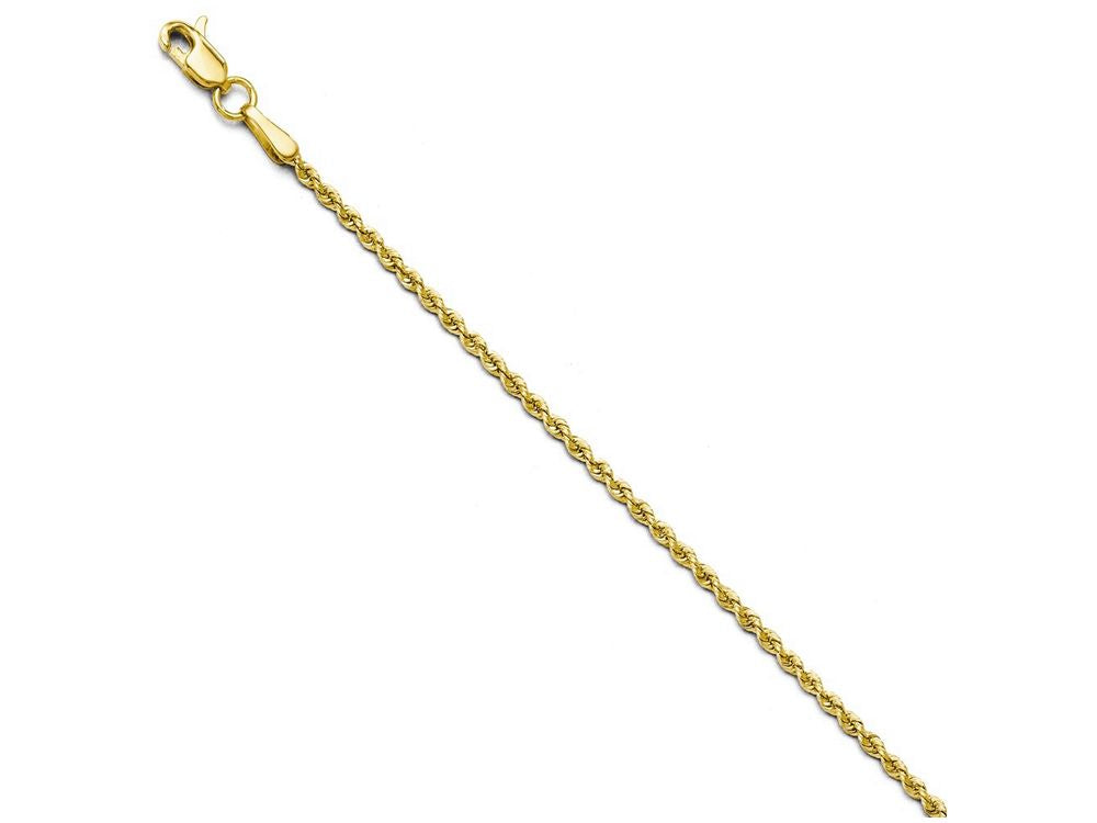 FJC Finejewelers 14k Yellow Gold 1.8mm Solid Rope Chain Necklace
