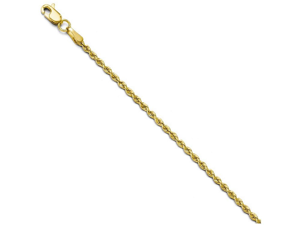 FJC Finejewelers 14k Yellow Gold 2.0mm Solid Rope Bracelet