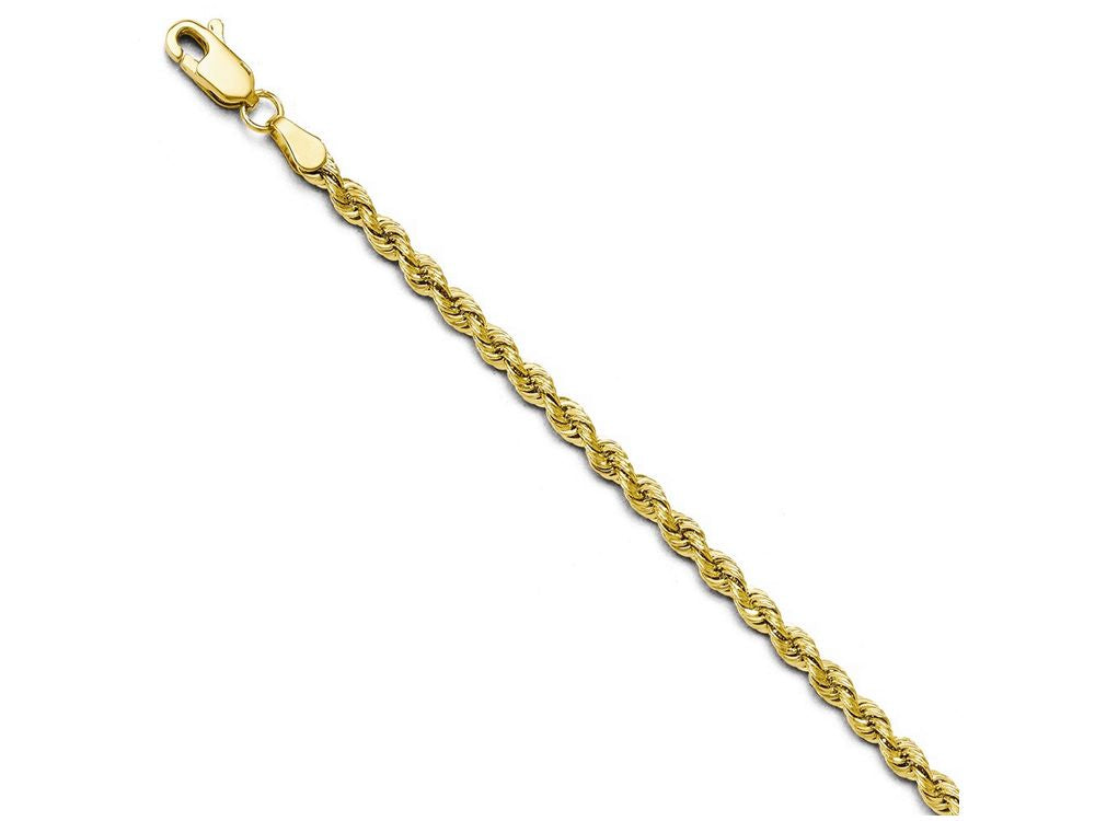 FJC Finejewelers 14k Yellow Gold 3.0mm Solid Rope Chain Necklace