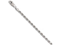FJC Finejewelers 14k White Gold 3.00mm bright  Cut Rope Chain Bracelet