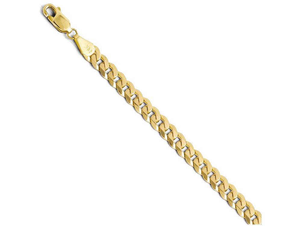 FJC Finejewelers 14k Yellow Gold 5.75mm Beveled Curb Chain Necklace