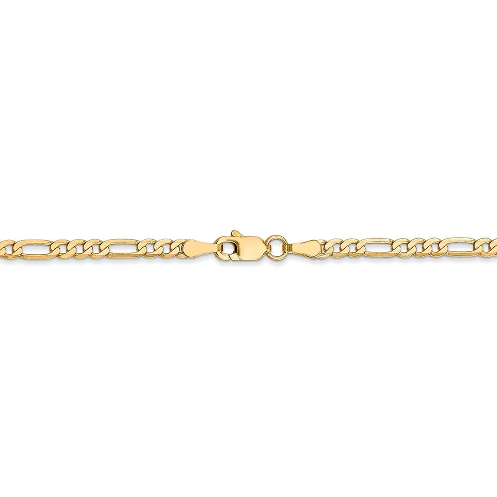 FJC Finejewelers 14k Yellow Gold 9 inch in length x 2.75mm in width Flat Figaro Anklet