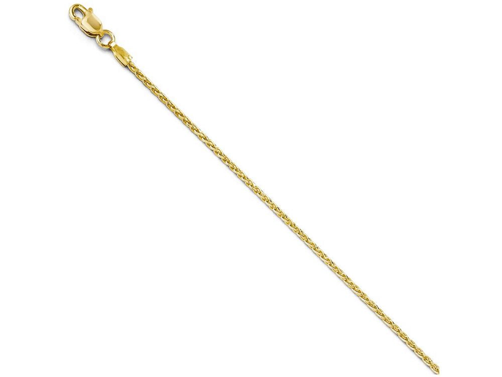 FJC Finejewelers 14k Yellow Gold 1.3mm Bright Cut Wheat Chain Necklace