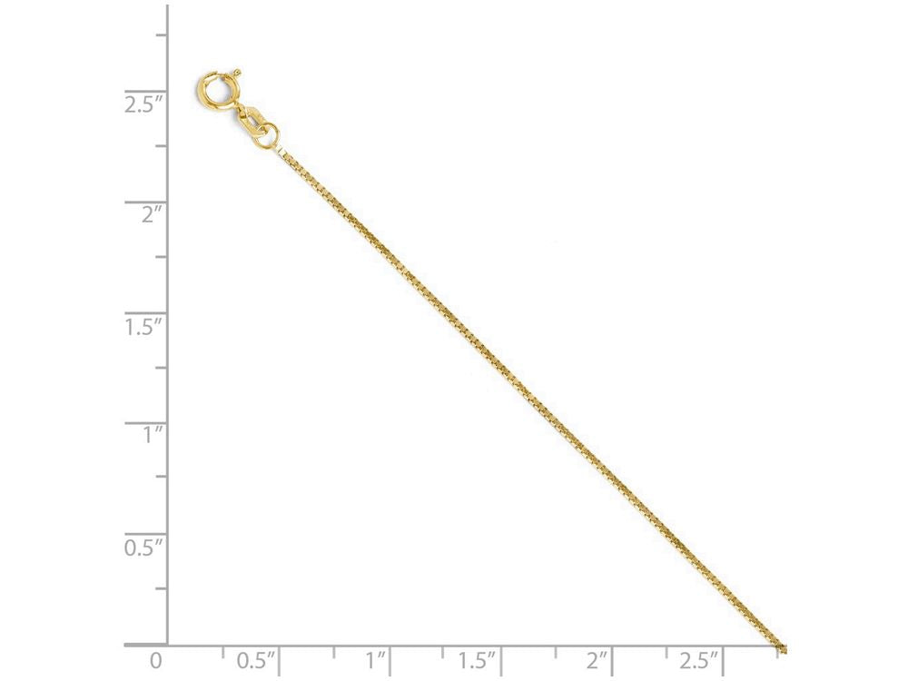 FJC Finejewelers 14k Yellow Gold Light Box Chain Necklace