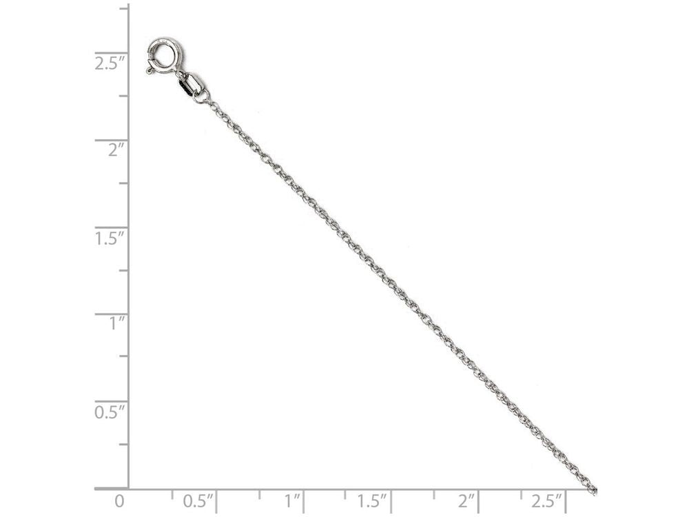 FJC Finejewelers 14k White Gold V-p 8r Rope Chain Necklace