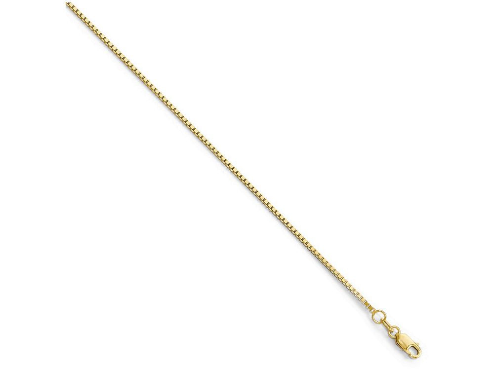 FJC Finejewelers 14k Yellow Gold Box Chain Necklace W/lobster Chain Necklace