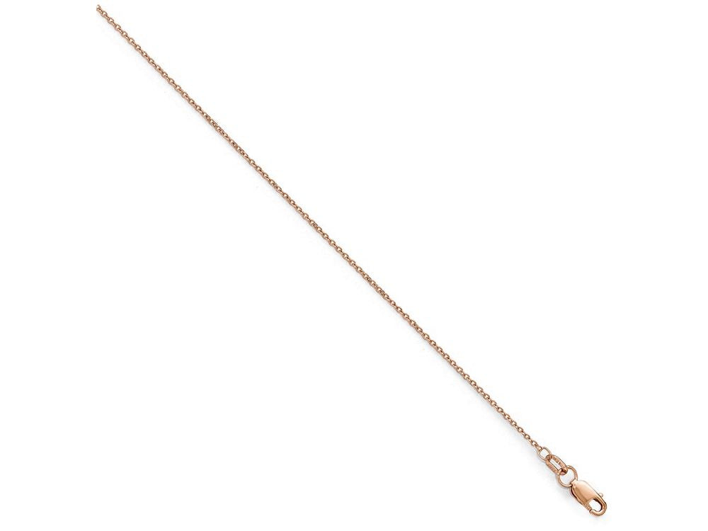 FJC Finejewelers 14k Rose Gold Flat Cable Chain Necklace