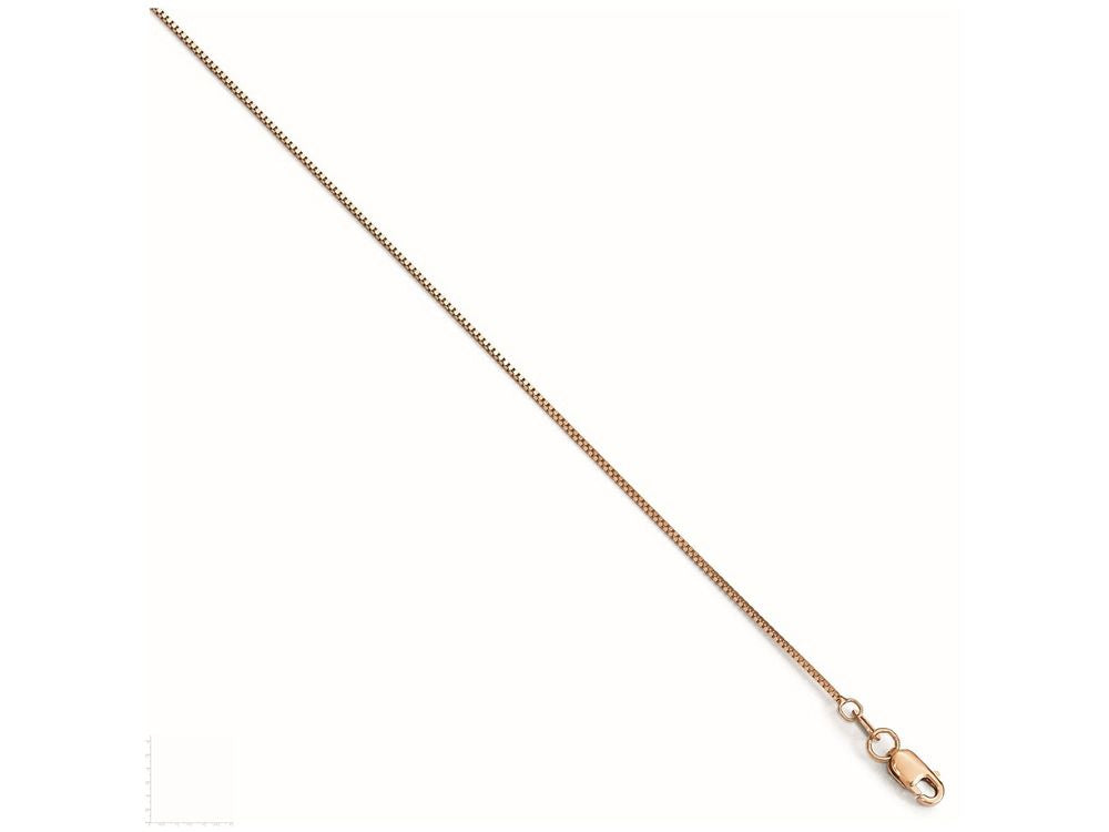 FJC Finejewelers 14k Rose Gold Box W/lobster Chain Necklace