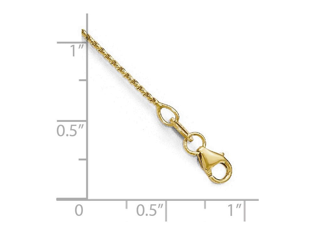FJC Finejewelers 14k Yellow Gold Bright Cut Open Franco Chain Necklace